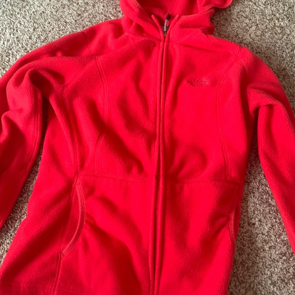 hot pink north face jacket